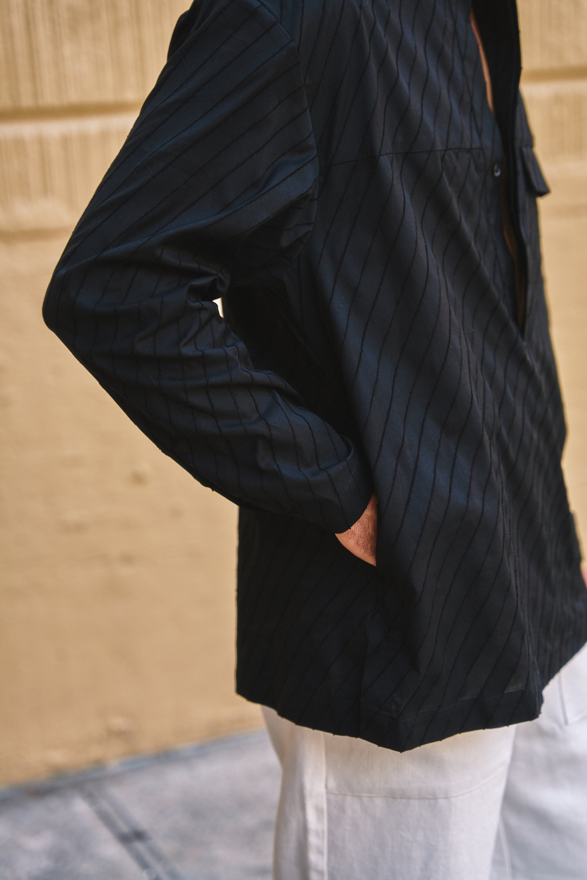Band Collar Popover Shirt
