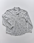 Band Collar Embroidered Shirt