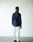 Seersucker Button Down Pullover