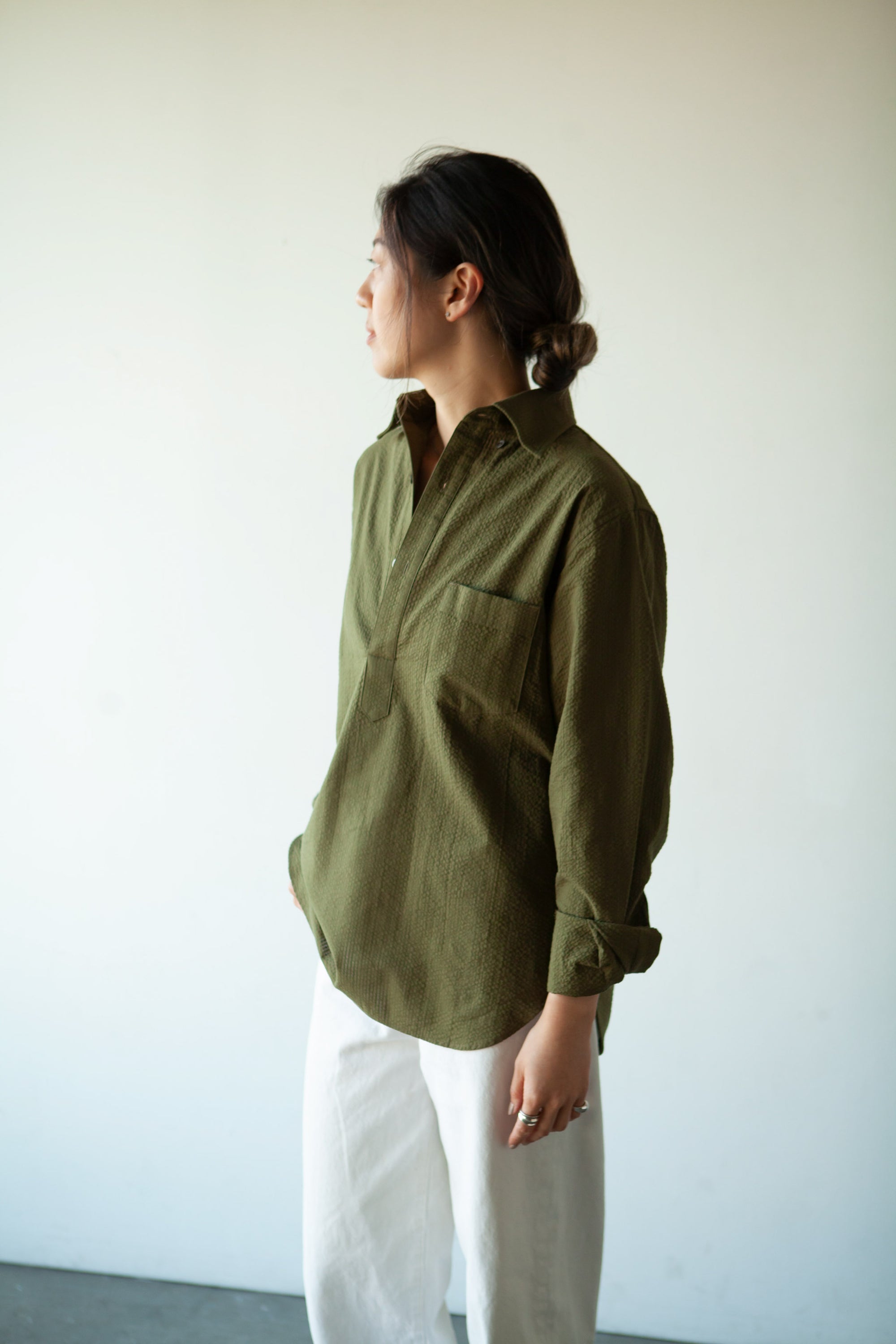 Model is 5'7" and in size S